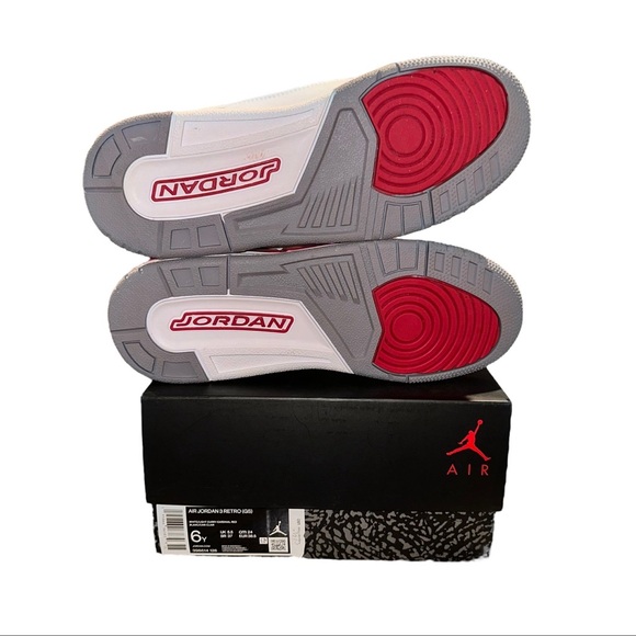 Air Jordan Retro 3 Cardinal Red Women’s 7 - Picture 8 of 8